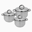 6 Piece Stainless Steel Double Ear Pot Cookware Set