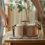 Stainless Steel Non Stick Hammer Double Ear Soup Pot