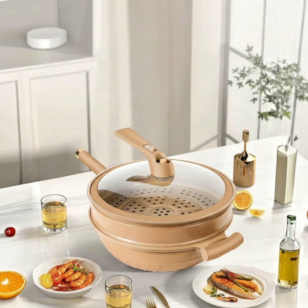 Multi Functional Non Stick Thick Aluminum Pan Pot