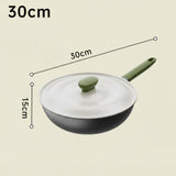 Matcha Uncoated Flat Bottom Non Stick Frying Pan