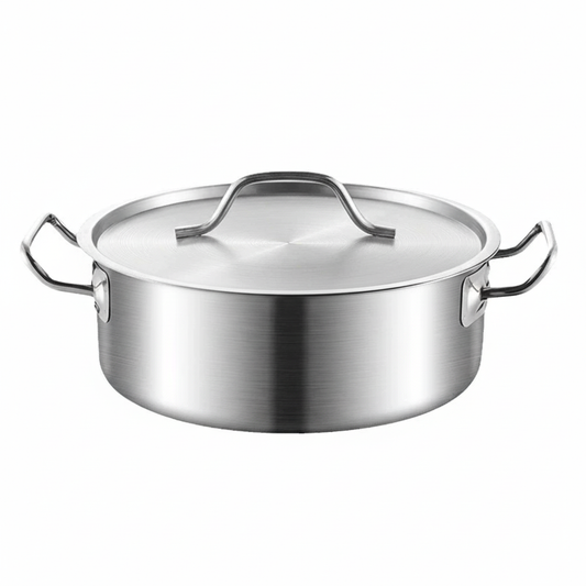 Stainless Steel Induction Glass Lid Thick Soup Pot