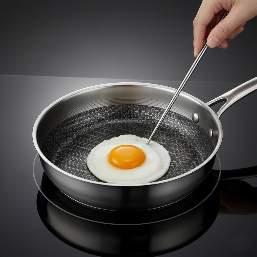 Thick Non Stick Stainless Steel 5 Layer Milk Pot