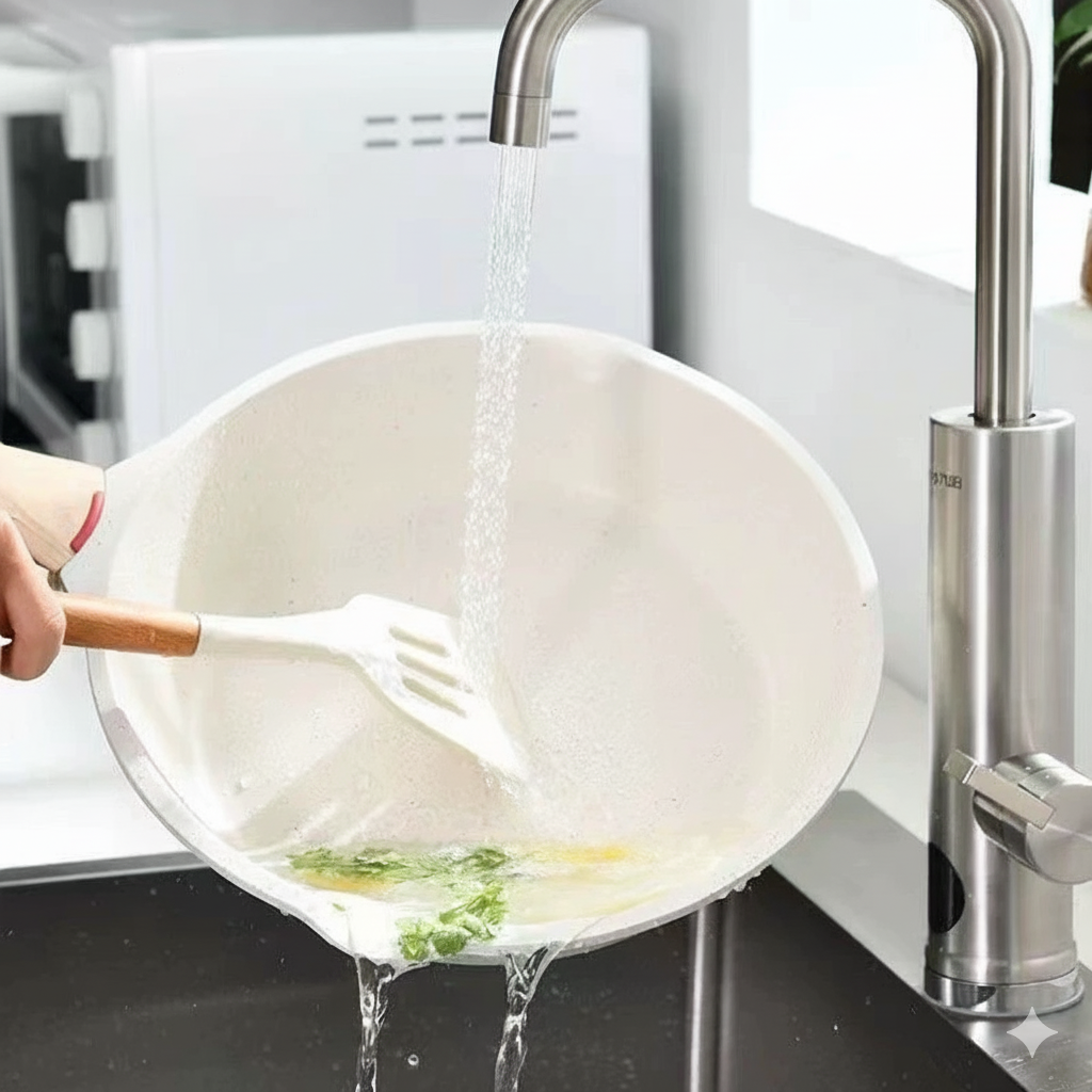 Stone Non Stick Cooking Frying Lid Pan