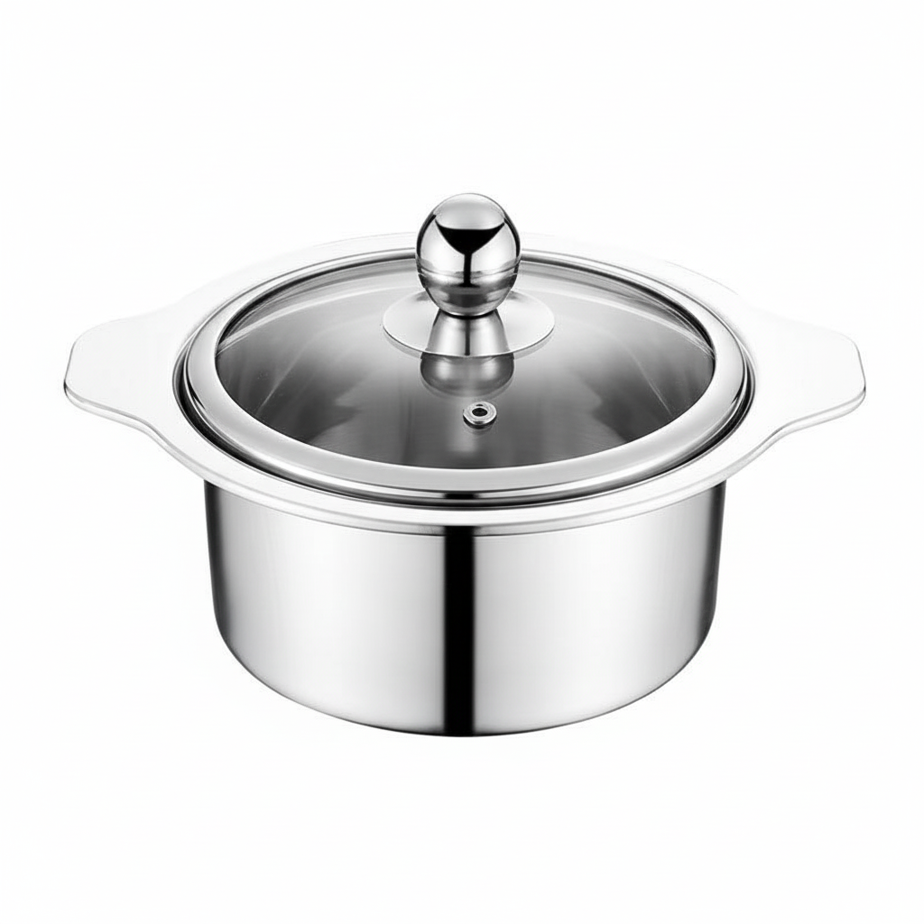 Thick Stainless Steel Lid Handles Pot