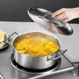 Stainless Steel Induction Glass Lid Thick Soup Pot