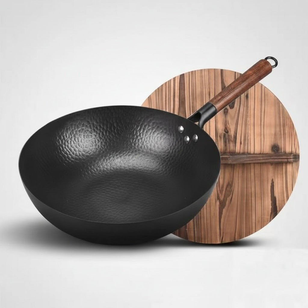 Iron Hand Forged Non Stick Uncoated Wok