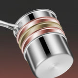 Thick Non Stick Stainless Steel 5 Layer Milk Pot