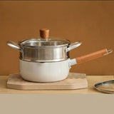 Stone Non Stick Tempered Glass Lid Soup Pot