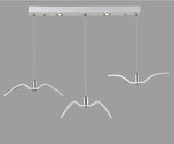 Lámpara colgante de techo con diseño de gaviota nórdica y pájaros LED
