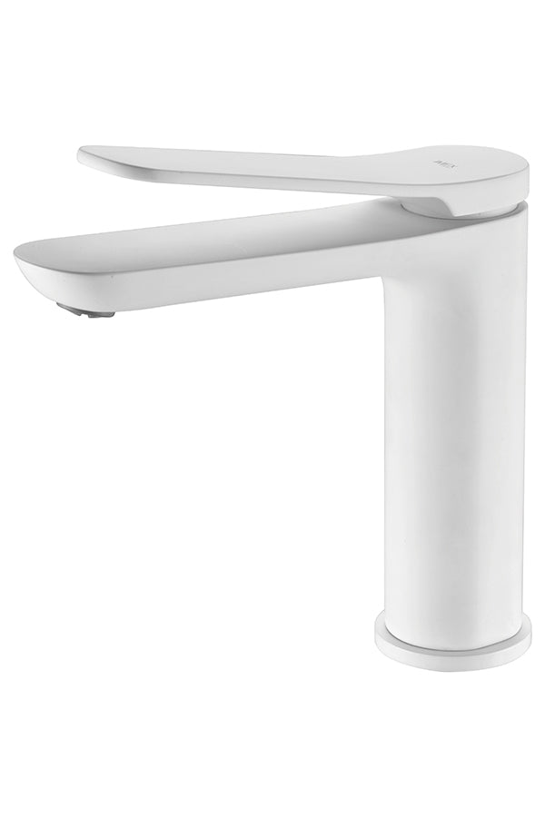 Denmark Matte White Basin Mixer Faucet, view 2