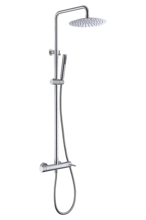 Moscow Single Lever Shower Set Stainless Steel, view 2