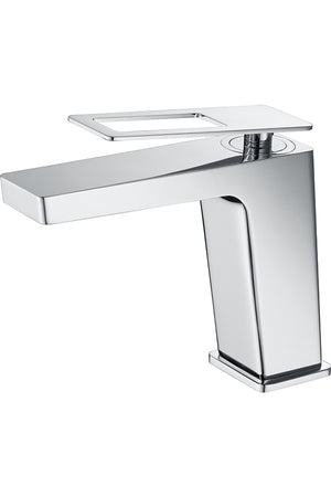 Chrome Single Lever Basin Mixer Faucet Nordic Design, view 2