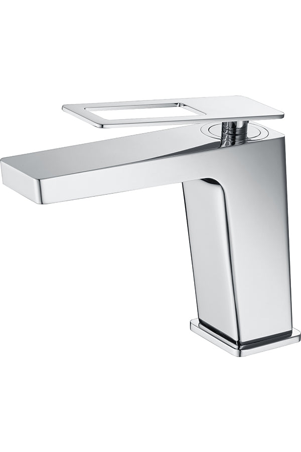 Chrome Single Lever Basin Mixer Faucet Nordic Design, view 2