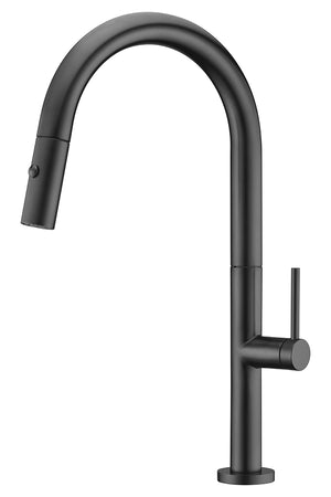 Samoa Matte Black Kitchen Faucet Modern Design, view 7