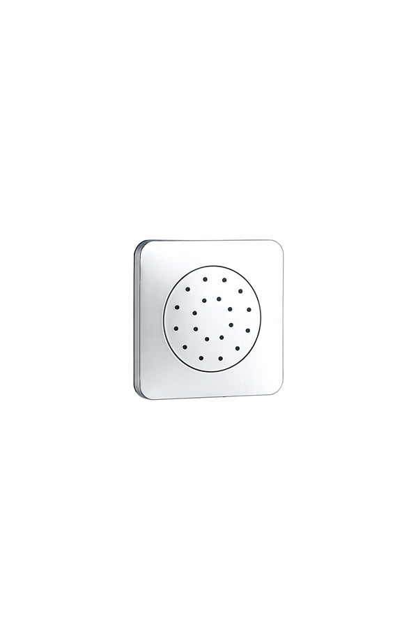 Chrome Square Shower Head Modern Minimalist Design, view 2