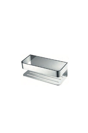 Mayura Chrome Soap Dish Modern Bathroom Accessory, view 2