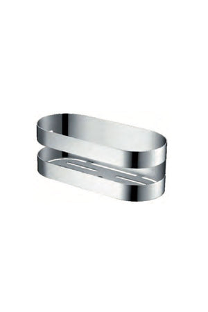 Nirmala Chrome Soap Dish Modern Bathroom Accessory, view 2