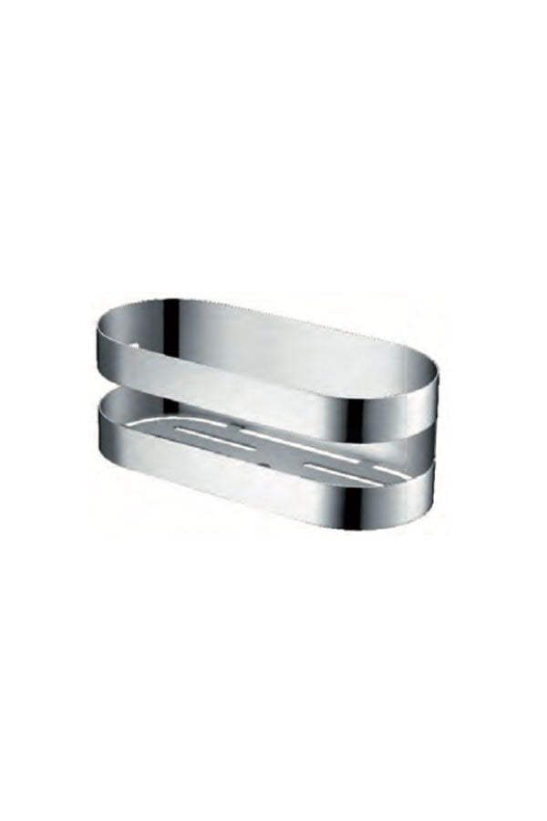 Nirmala Chrome Soap Dish Modern Bathroom Accessory, view 2