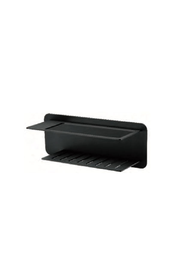 Matte Black Soap Dish Wall Mount Modern Bathroom, view 2