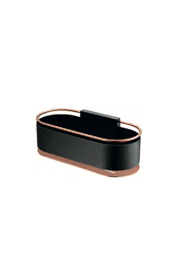 Black Rose Gold Soap Dish Modern Bathroom Accessory, view 2