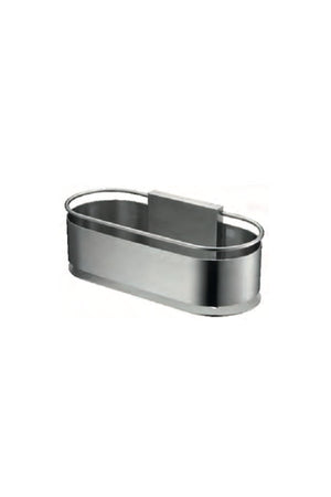 Brushed Nickel Soap Dish with Tempered Glass Tray, view 2
