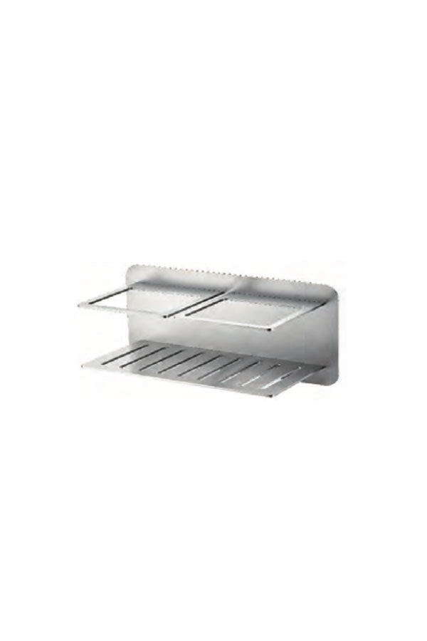Imán Brushed Nickel Wall Mounted Soap Dish, main product view