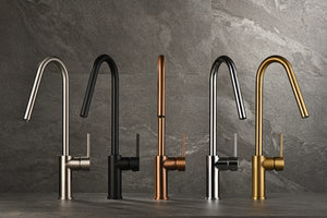 Kenya Chrome Kitchen Faucet Modern Design, view 4
