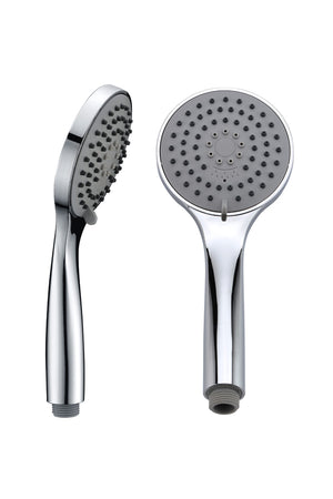 Chrome Shower Handle Set Modern Minimalist Design, view 2