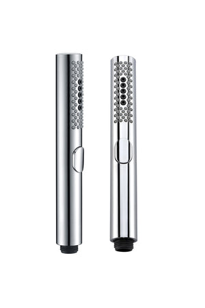 Chrome Shower Handle Set Modern Minimalist Design, view 2
