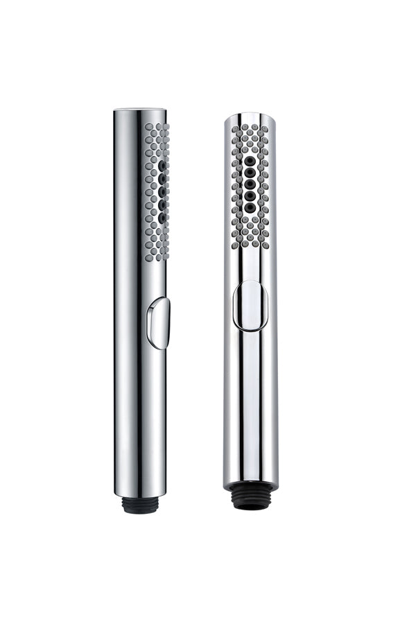 Chrome Shower Handle Set Modern Minimalist Design, view 2