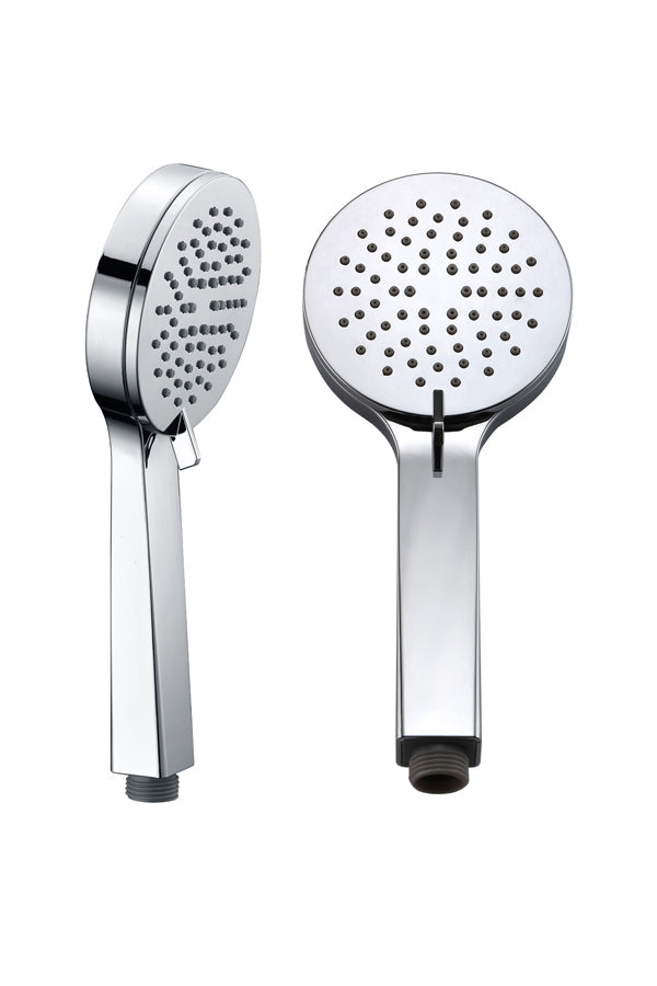 Miami Chrome Shower Handle Set Modern Design, view 2
