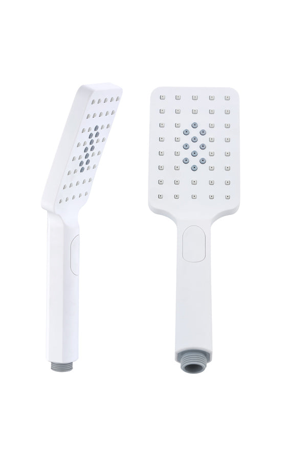 York Matte White Shower Handle, view 2
