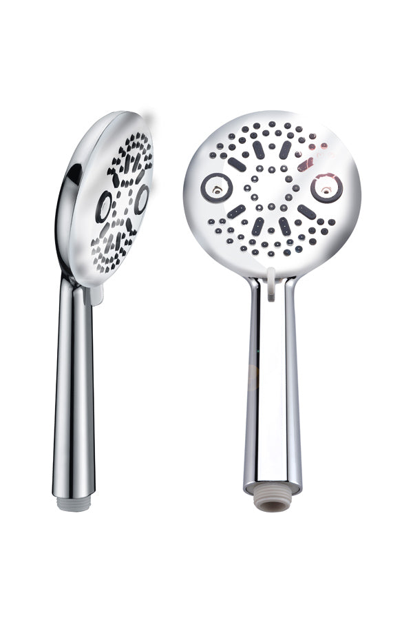 Chrome Shower Handle Modern Minimalist Design, view 2
