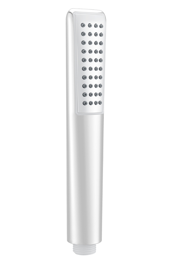 Matte White Shower Handle Modern Minimalist Design, view 3