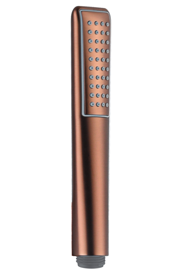 Brushed Rose Gold Shower Handle Ergonomic Design, view 2