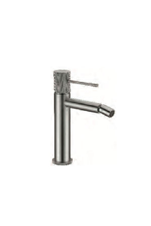 Brushed Nickel Single Lever Bidet Mixer Modern Design, view 2