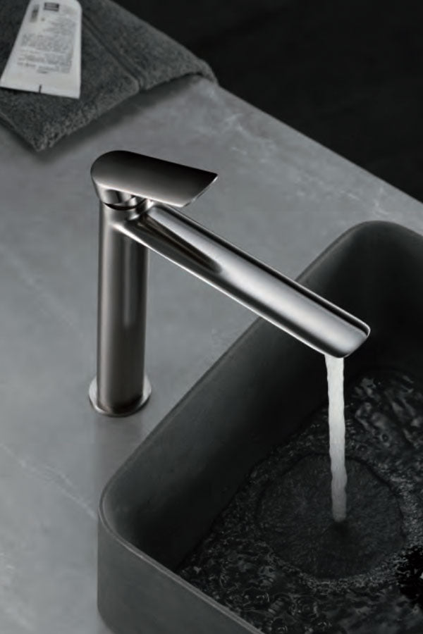 Ural Tall Basin Mixer Brushed Nickel Ural Series, view 2