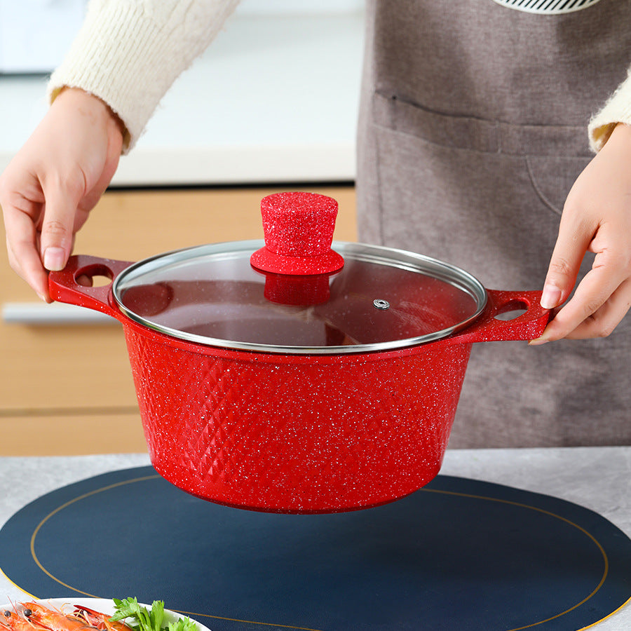 10 Piece Stone Aluminum Cast Non Stick Cookware Set