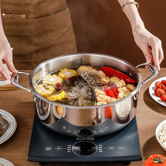 3 Layer Stainless Steel Glass Lid Duck Pot