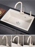 Stone Single Bowl One Piece Kitchen Sink