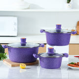 6-10 Piece Aluminum Non Stick Pot Frying Pan Cookware Set