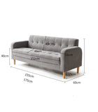 Nordic Style Double Modern Couch Sofa