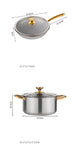 Modern Minimalist Titanium Uncoated Cookware Set