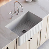 Vintage Ceramic Single Bowl Under Mount Sink