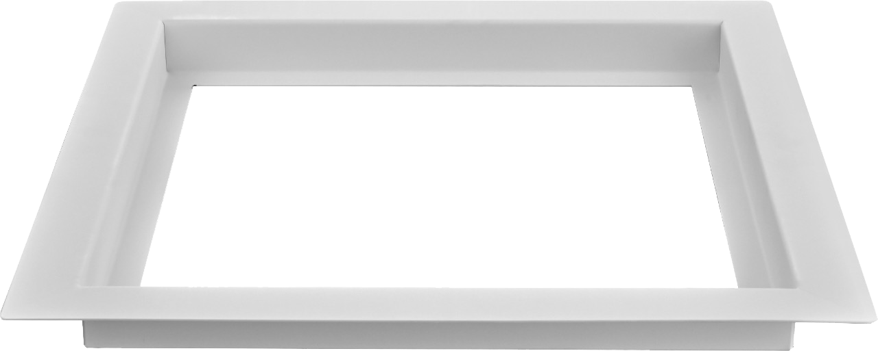 Matte White Shower Frame 30x30cm Modern Bathroom, view 3