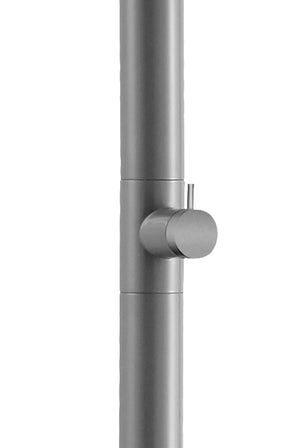 Utah Cloud Grey Pool Shower Tap in 316 Stainless Steel, view 5