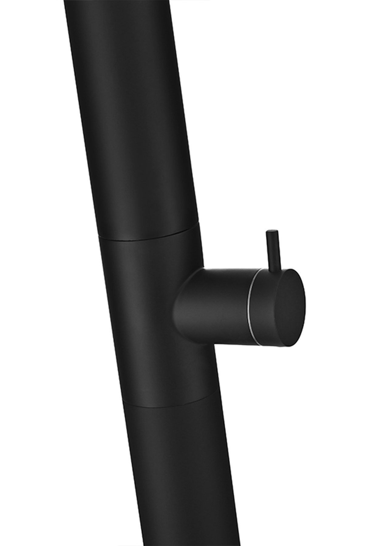 Utah Matte Black Steel Pool Shower Tap in 316 Stainless Steel, view 6