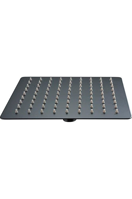 Square Matte Black Shower Head 25x25 cm Modern Design, view 2