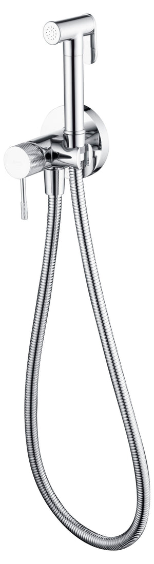 Chrome Built-in Bidet Faucet Modern Minimalist Design, view 6