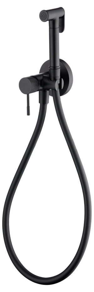 Matte Black Built-in Bidet Faucet Modern Bathroom, view 6